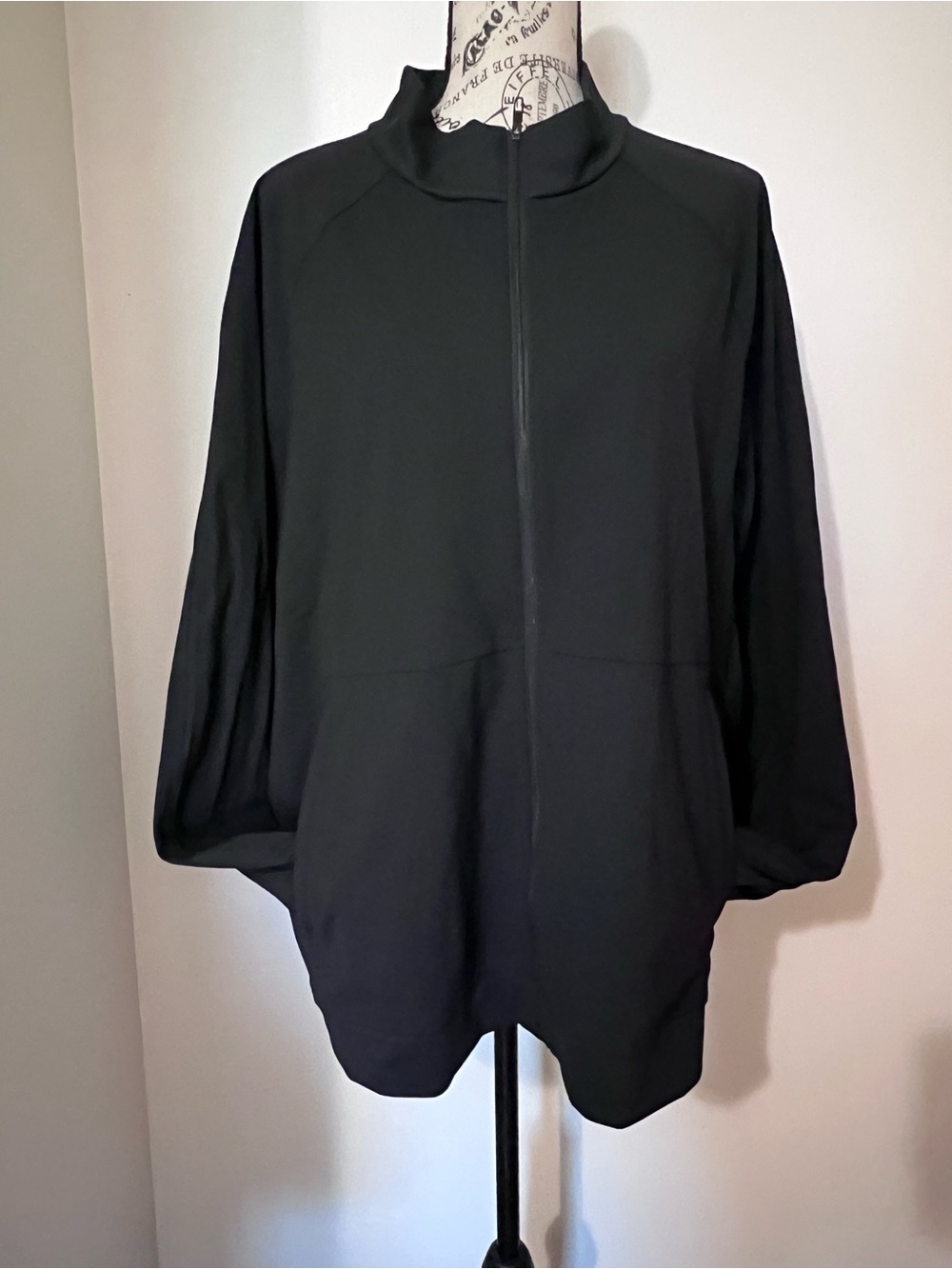 Lululemon Always Agile Jacket Black XXL Full Zip Mesh Trim Performance Warm Up